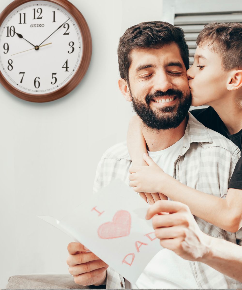 Wood Finish Numbered Wall Clock