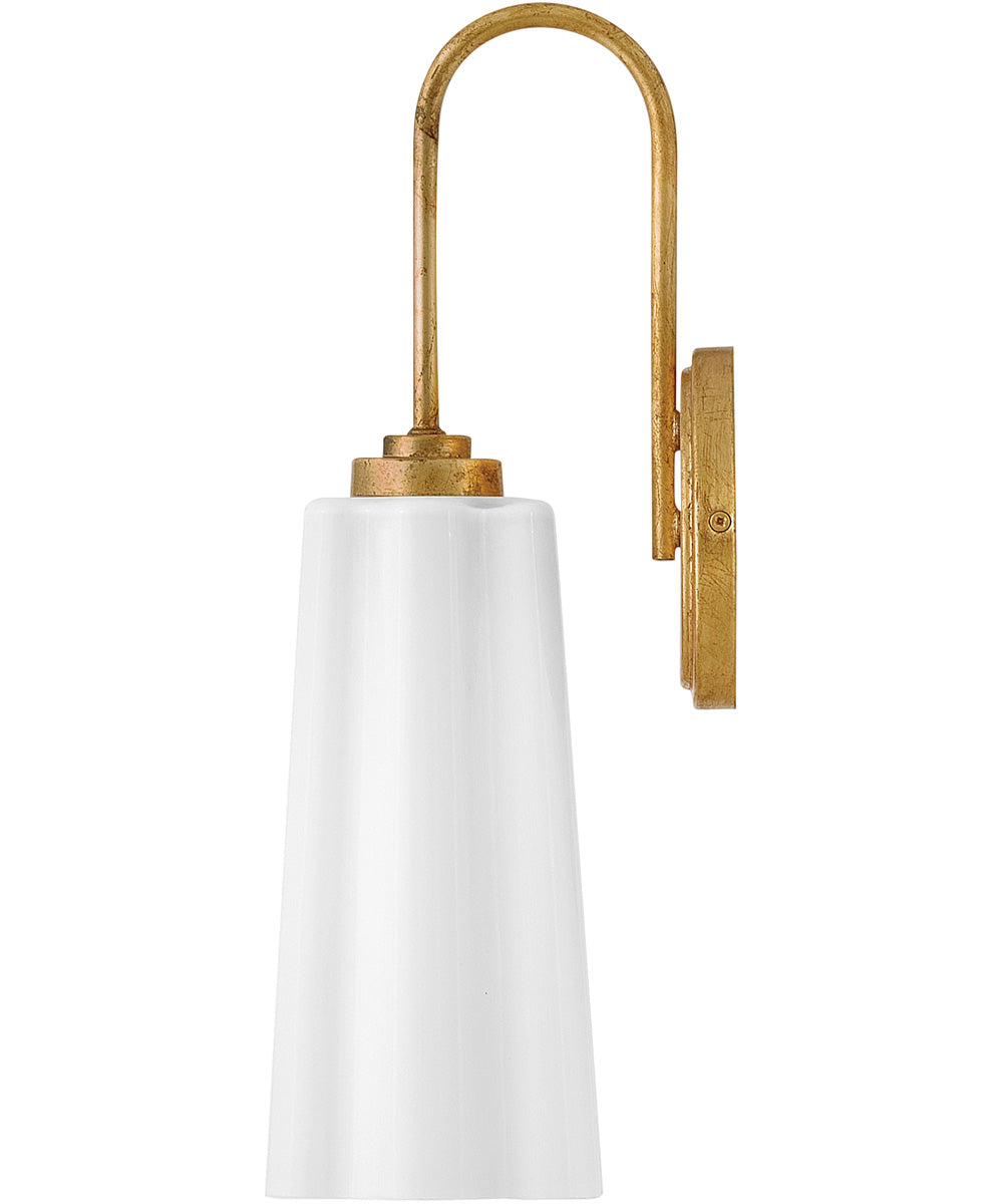 Honey 1-Light Medium Single Light Vanity in Distressed Brass