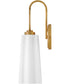 Honey 1-Light Medium Single Light Vanity in Distressed Brass