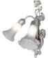 14" Wide Gray Tiffany Pond Lily 2 Light Wall Sconce