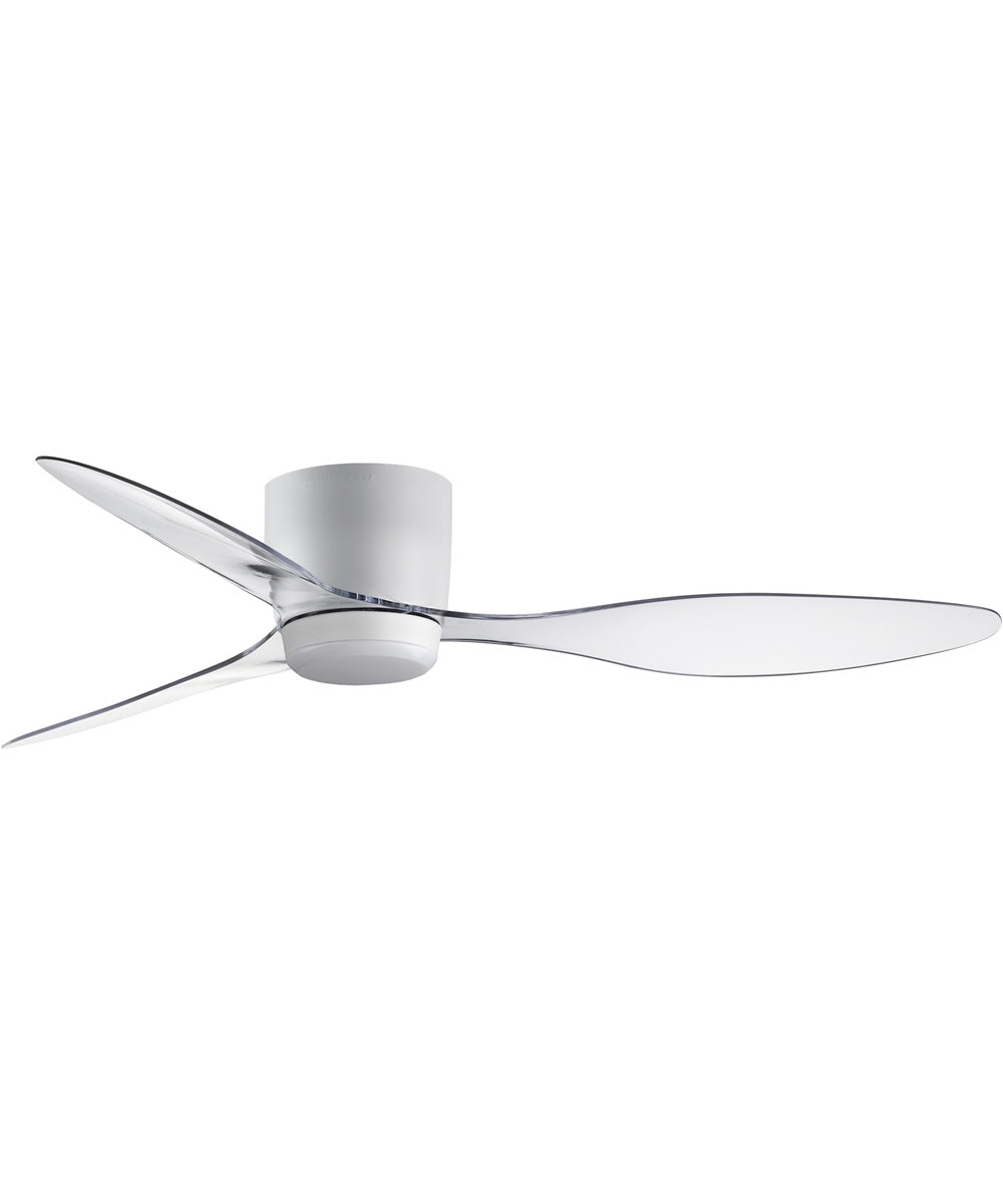 Aeris 52 inch 3-Blade Hugger Fan w LED Matte White