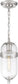 6"W Fathom 1-Light Pendant Polished Nickel / Clear