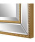 20x32" Wall Mirror Beveled with Gold Beading