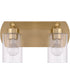 Hendrix 2-Light Lighting Satin Brass