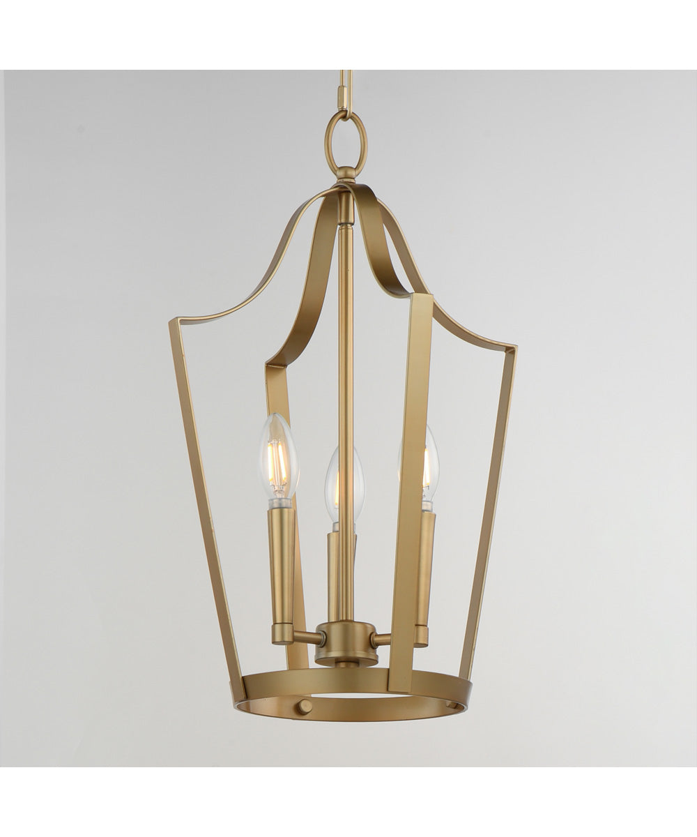 Arden 3-Light Pendant Natural Aged Brass