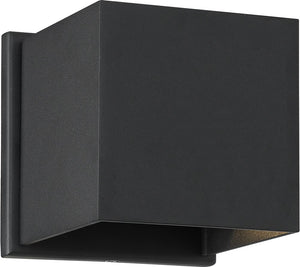 5"H Lightgate 1-Light LED Outdoor Wall Light Black