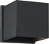 5"H Lightgate 1-Light LED Outdoor Wall Light Black