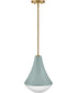 Haddie 1-Light Small Pendant in Seafoam