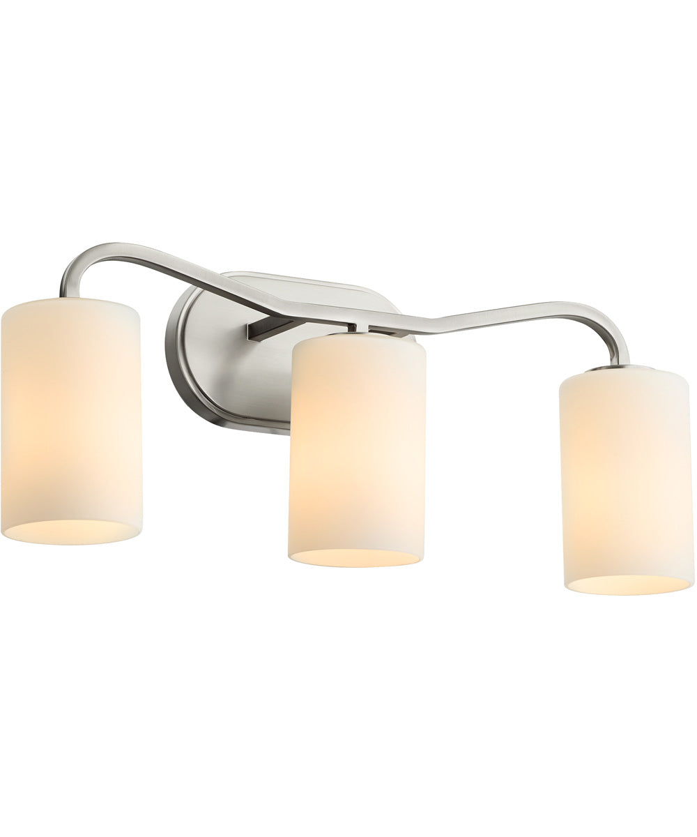 Rutherford 3-light Bath Vanity Light Satin Nickel