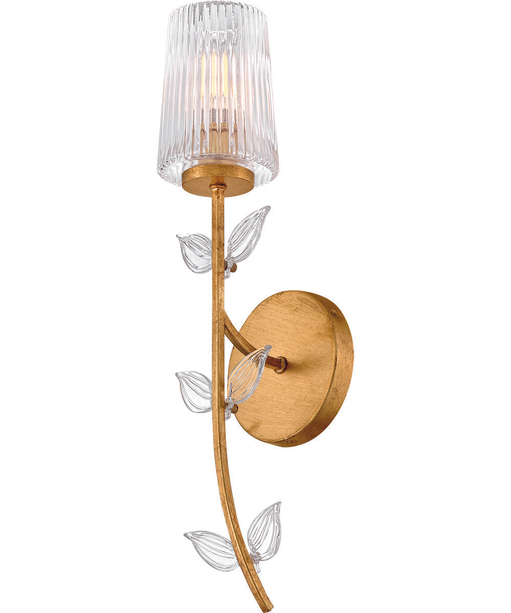 Aliso 1-Light Medium Single Light Sconce in Distressed Brass