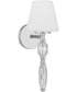 Stone 1-light Wall Sconce Polished Chrome