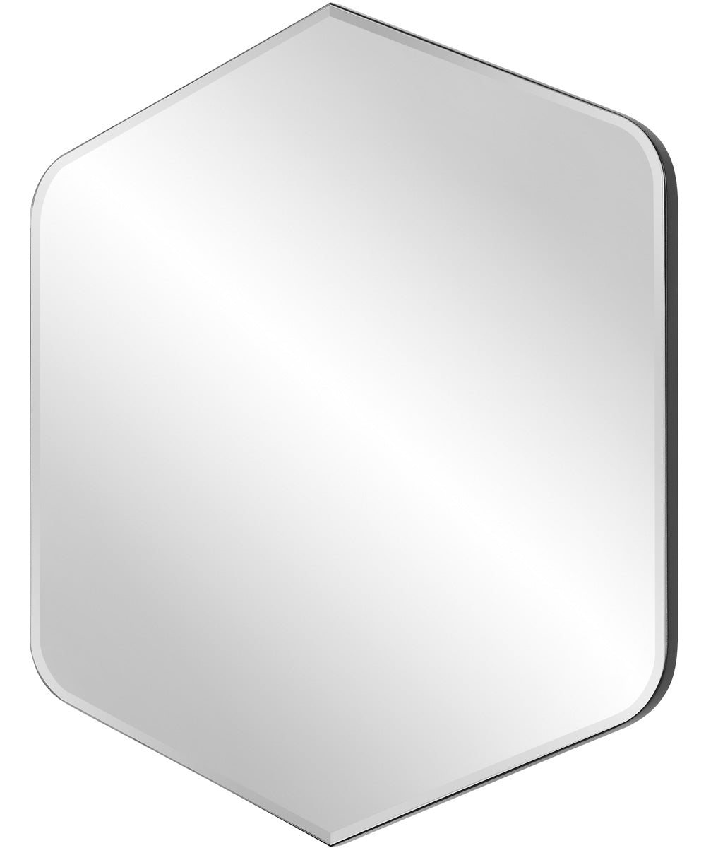 32x36" Wall Mirror Diamond in Black