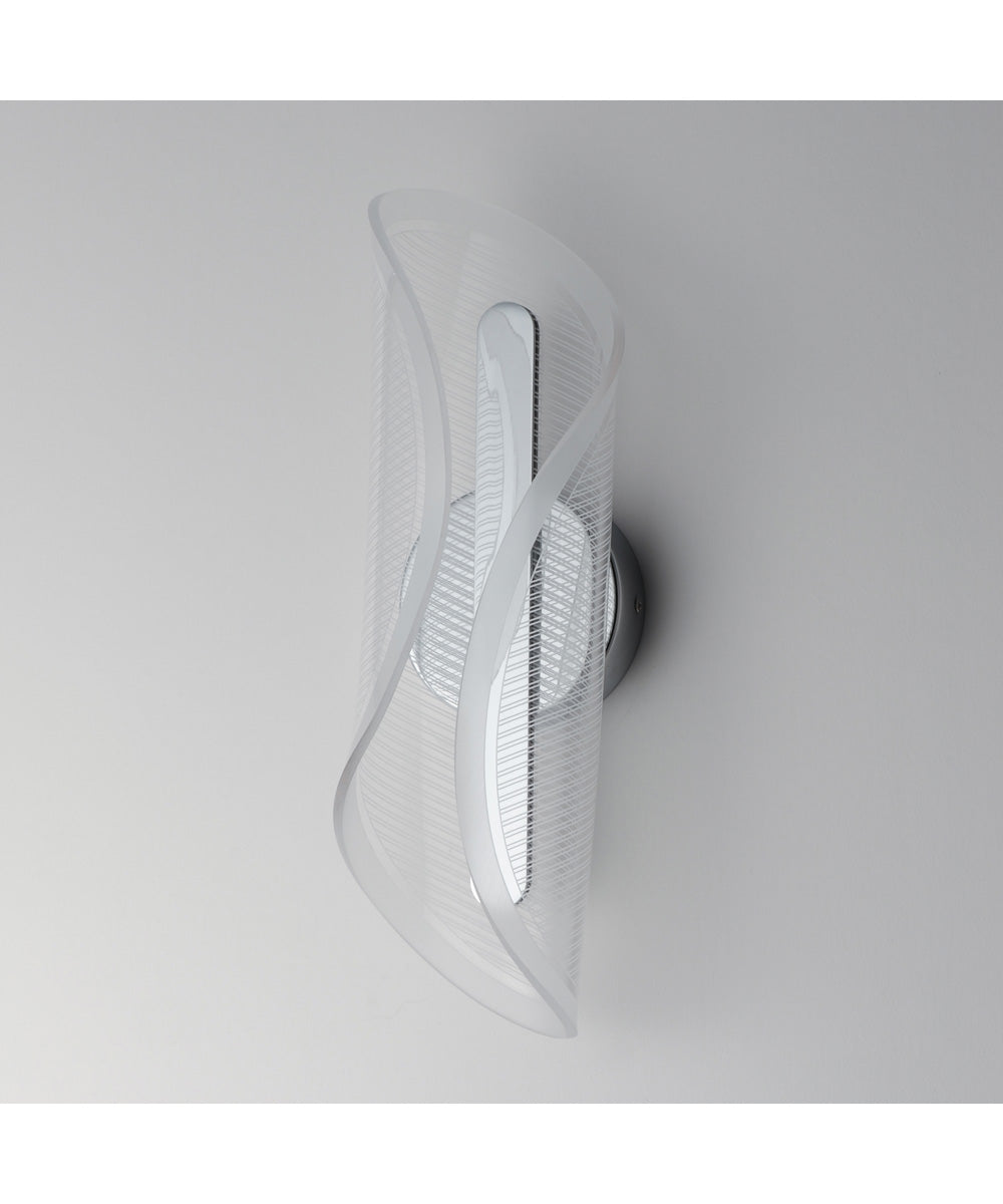 Manta 17 inch LED Wall Sconce Polished Chrome