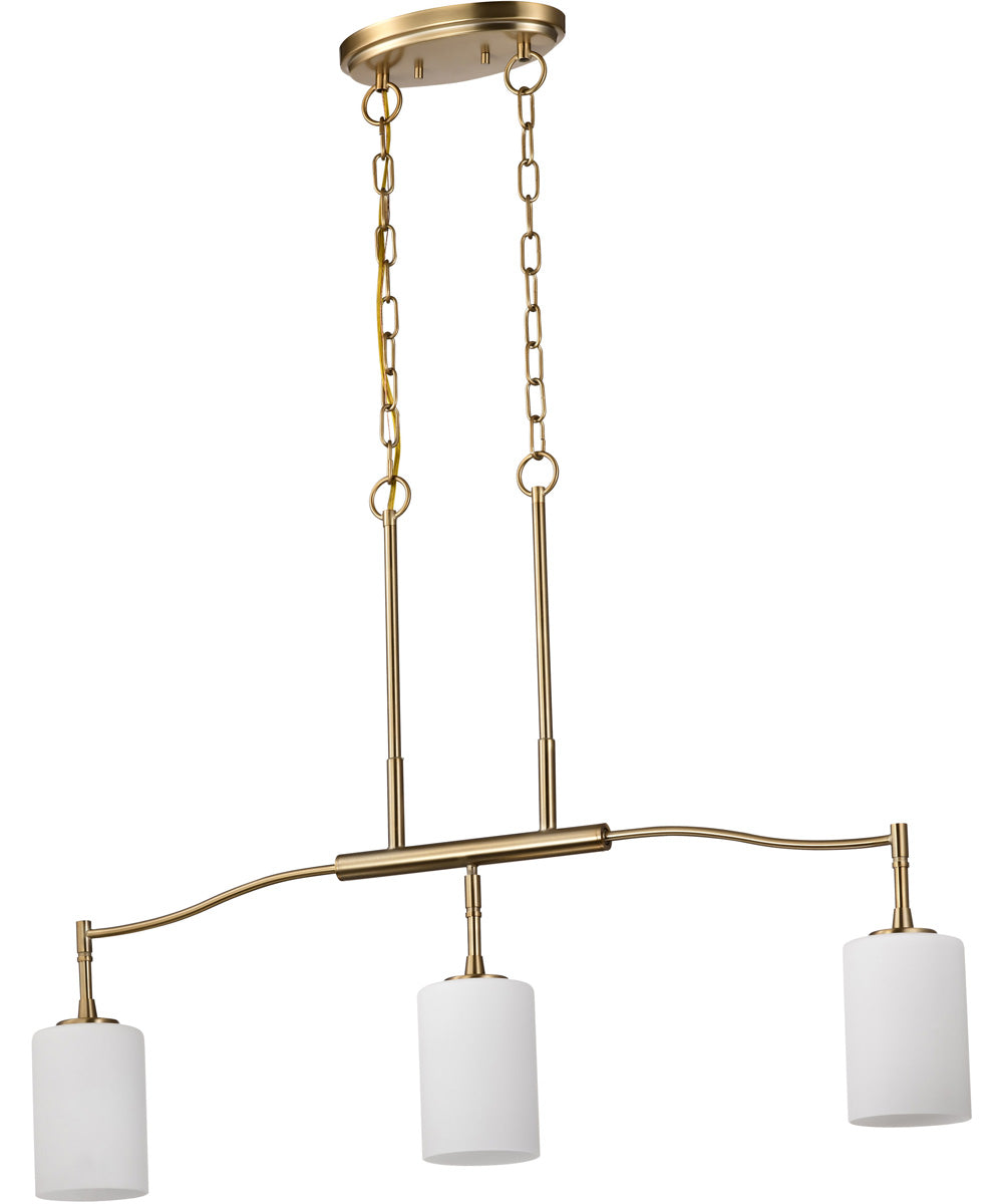 Liam 3-Light Pendant Burnished Brass