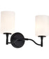 Liam 2-Light Vanity & Wall Matte Black