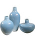 Celestial Frost Blue Vases Set of 3