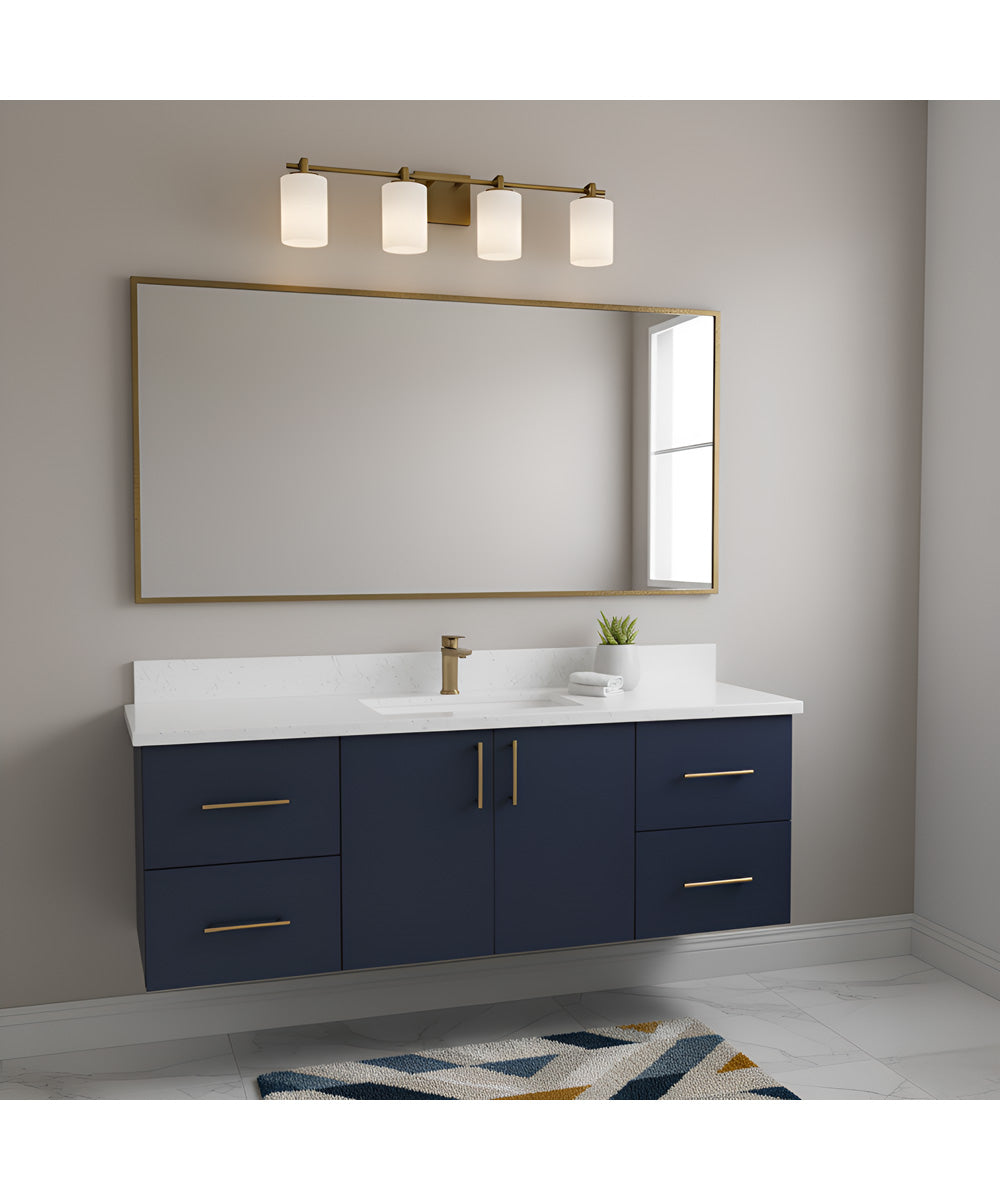 Morris 4-light Bath Light Weathered Brass