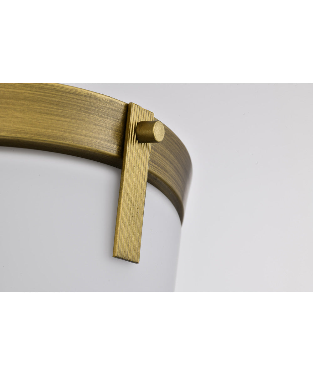 Rowen 3-Light Close-to-Ceiling Natural Brass