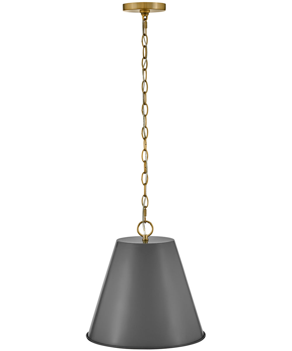Blake 1-Light Medium Pendant in French Gray