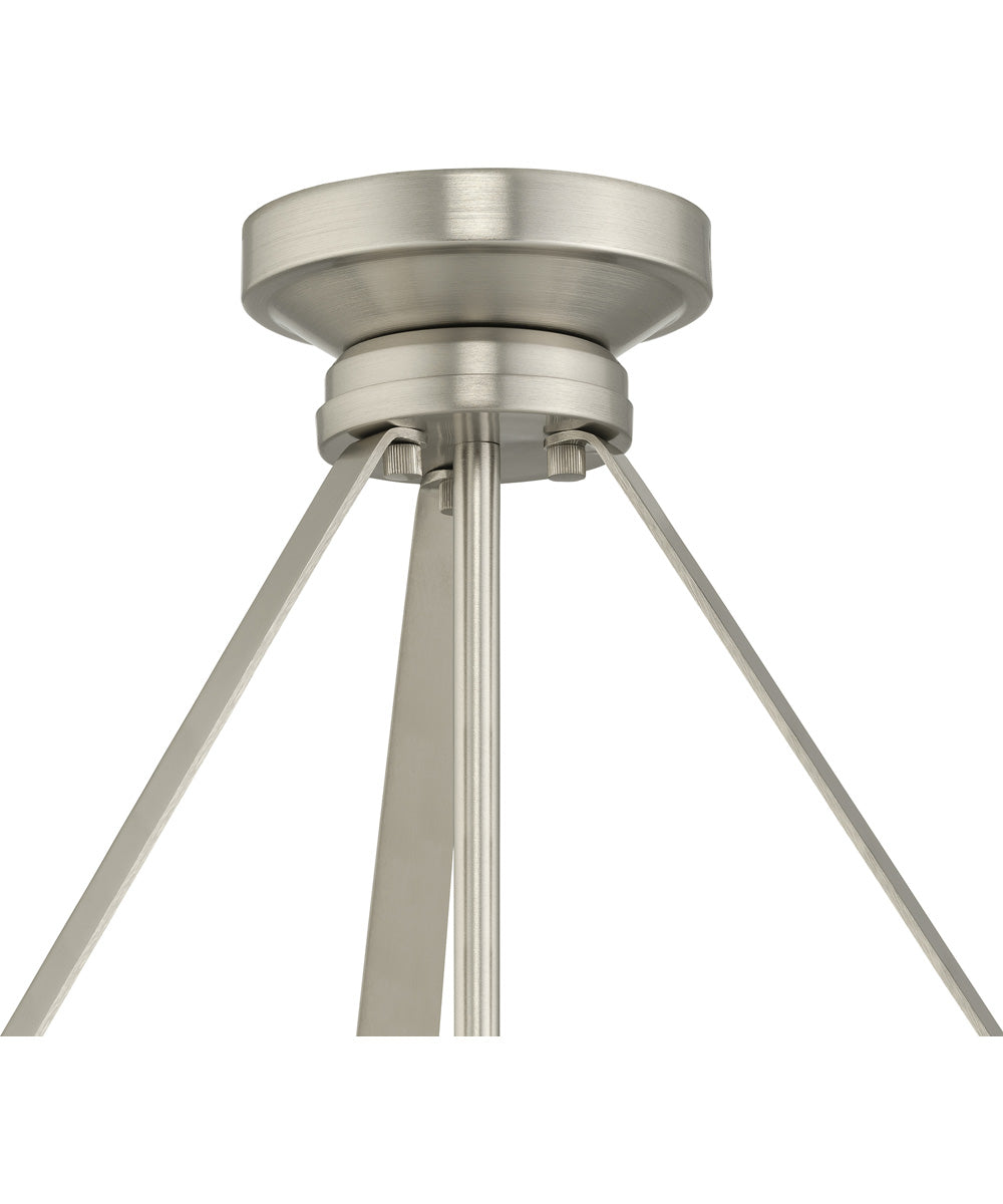 Lieon 2-Light Convertible Pendant Brushed Nickel