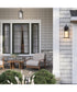 Cantley Extra Large Outdoor Wall Lantern with Clear Glass Panels Matte Black