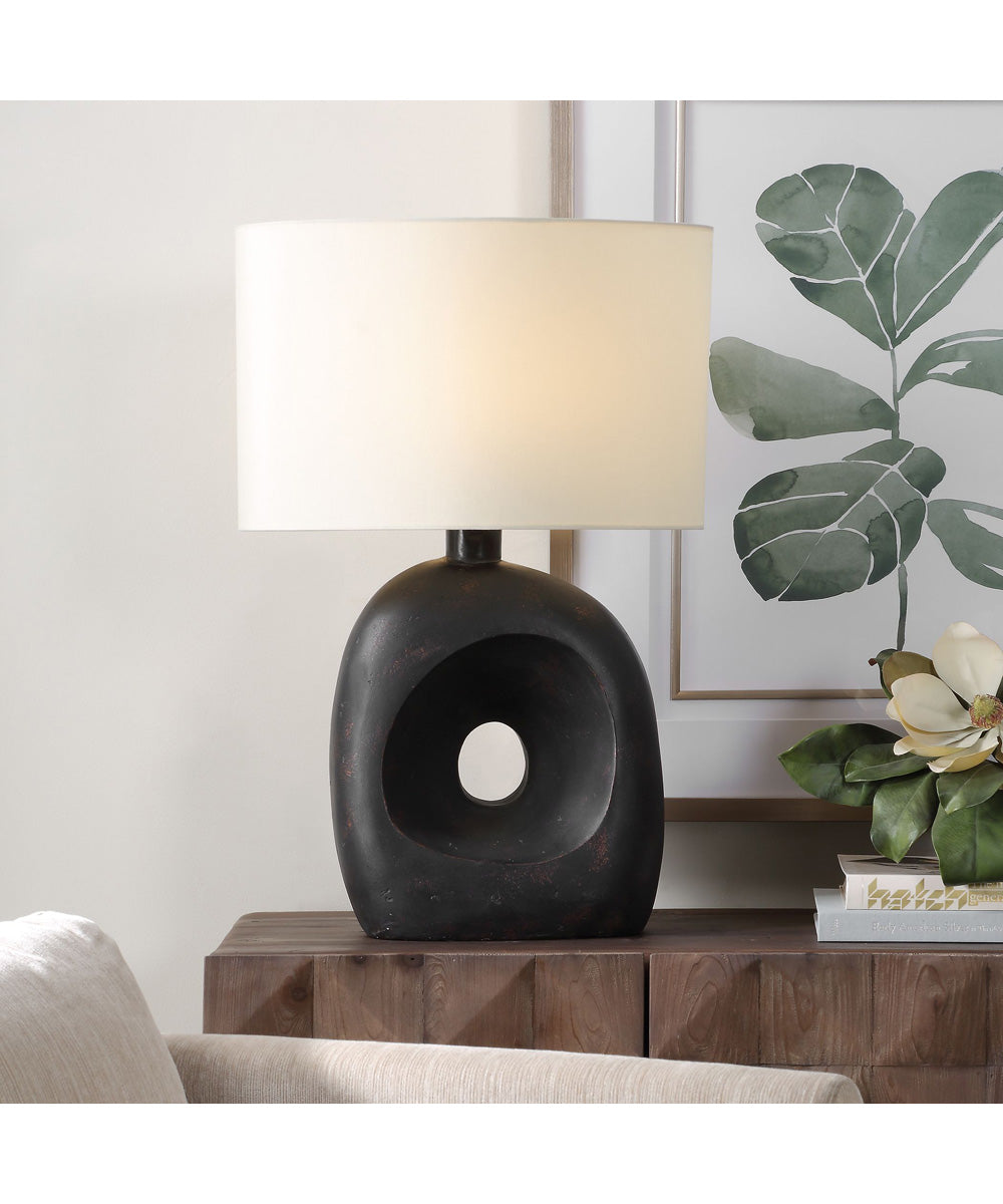 Peephole Outdoor Bronze Table Lamp