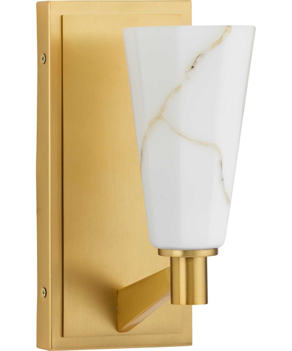 Tosca 1-Light Modern Luxe Wall Bracket Brushed Bronze