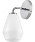 Gio 1-Light Medium Single Light Vanity in Chrome