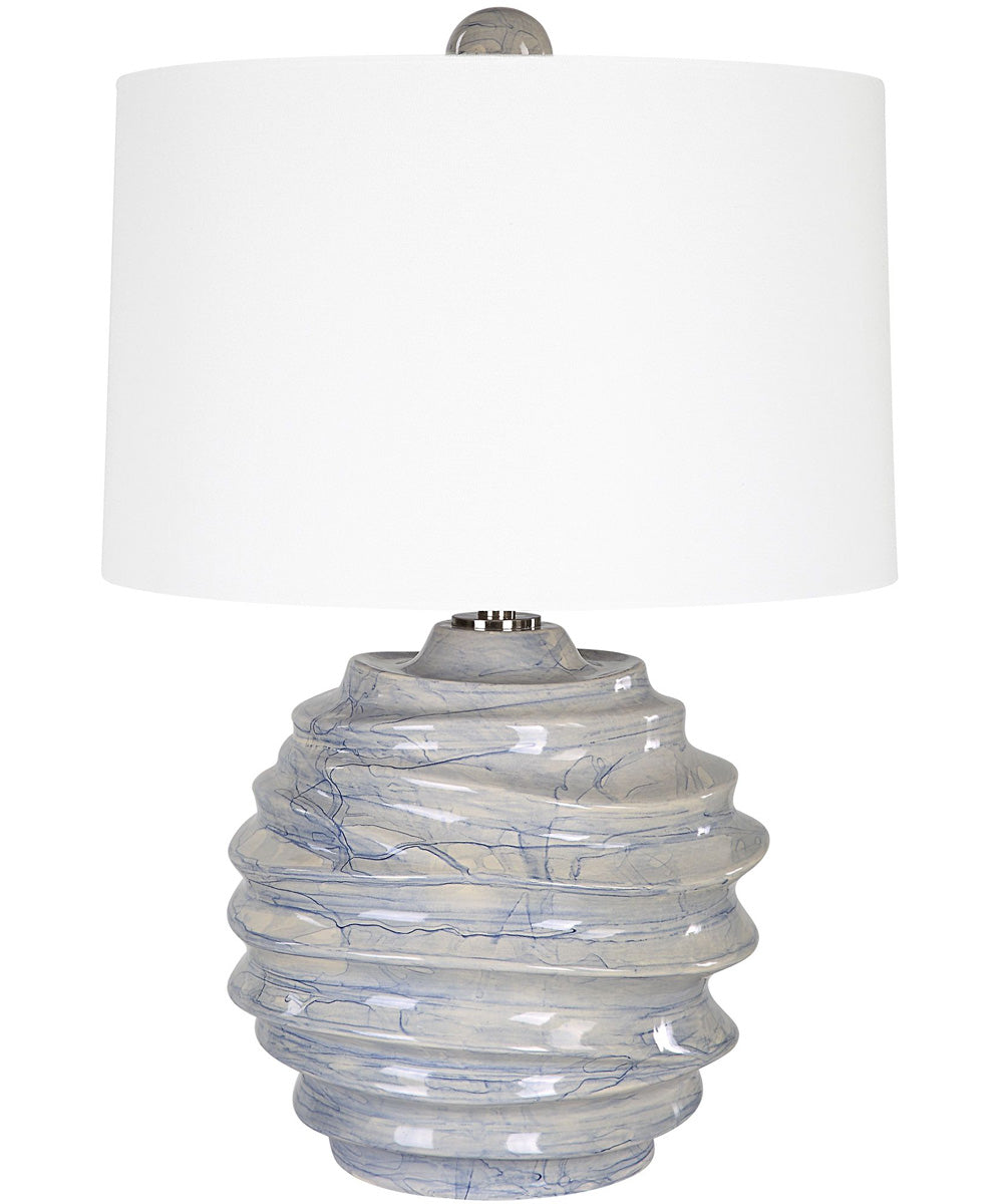 Waves Blue & White Accent Lamp