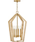 Sammi 4-Light Large Pendant in Lacquered Brass