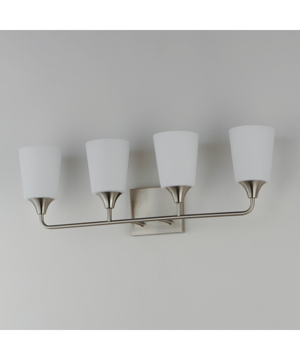 Hudson 4-Light Bath Vanity Satin Nickel