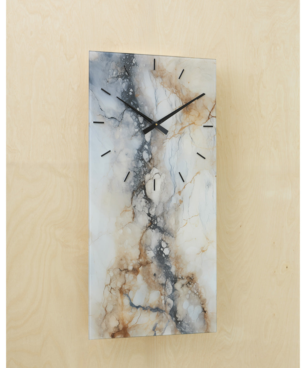 Teague Wall Clock Brown/Gray/Ivory