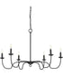 Canebrake 6-Light Chandelier Light Matte Black