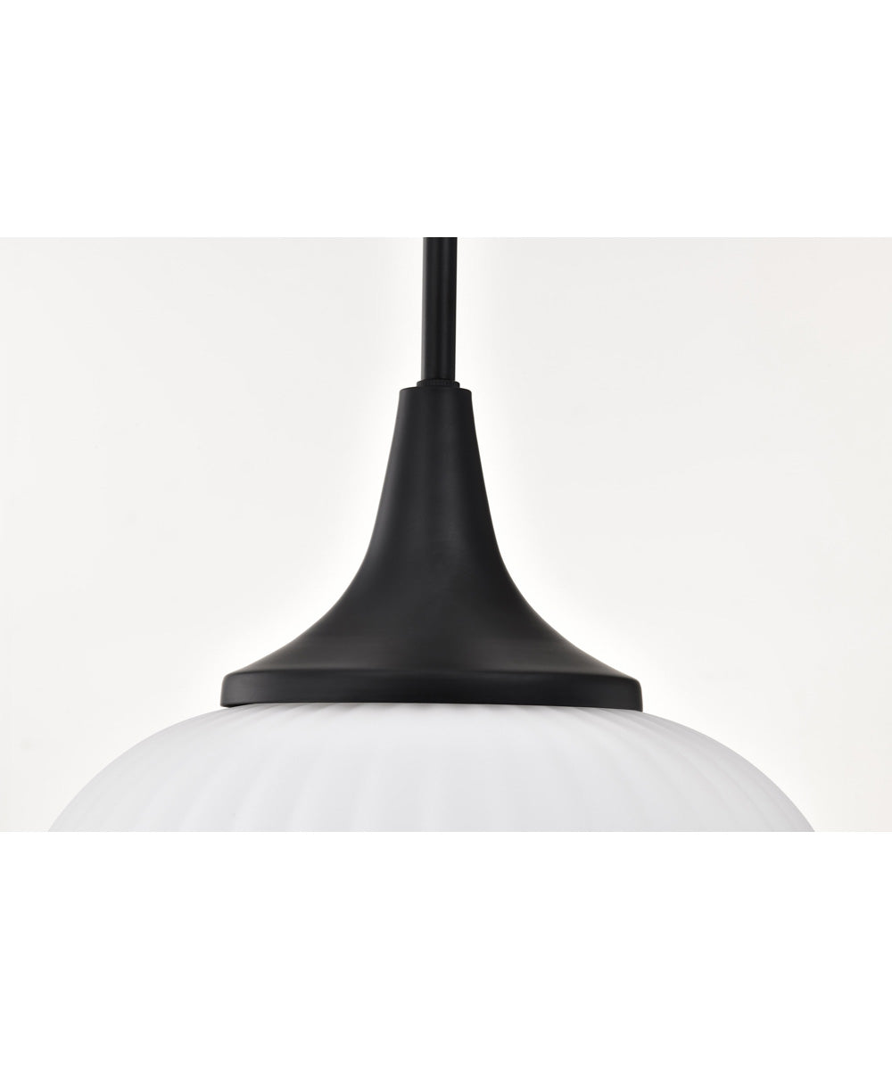 Solara 1-Light Pendant Matte Black