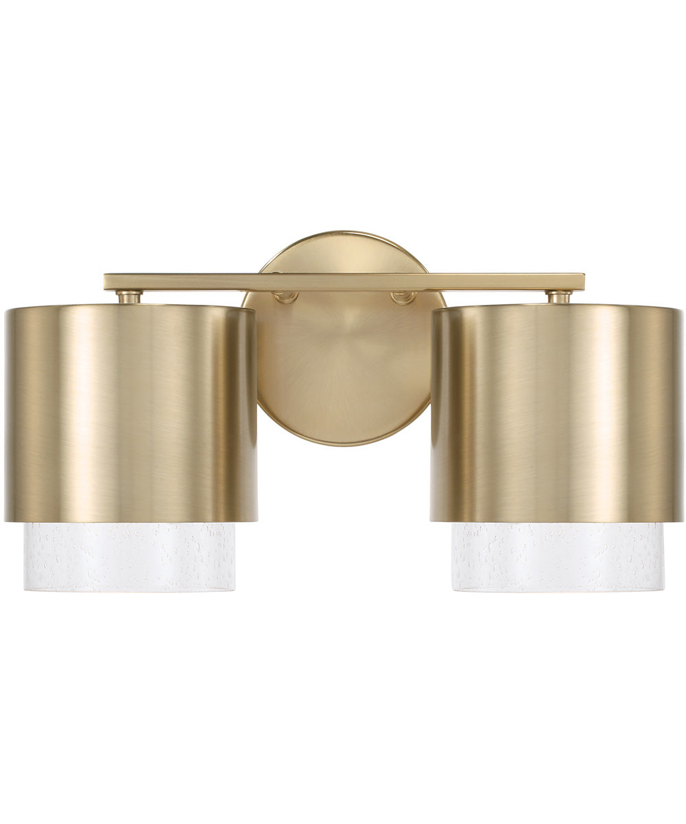 Weller 2-Light Vanity Matte Brass