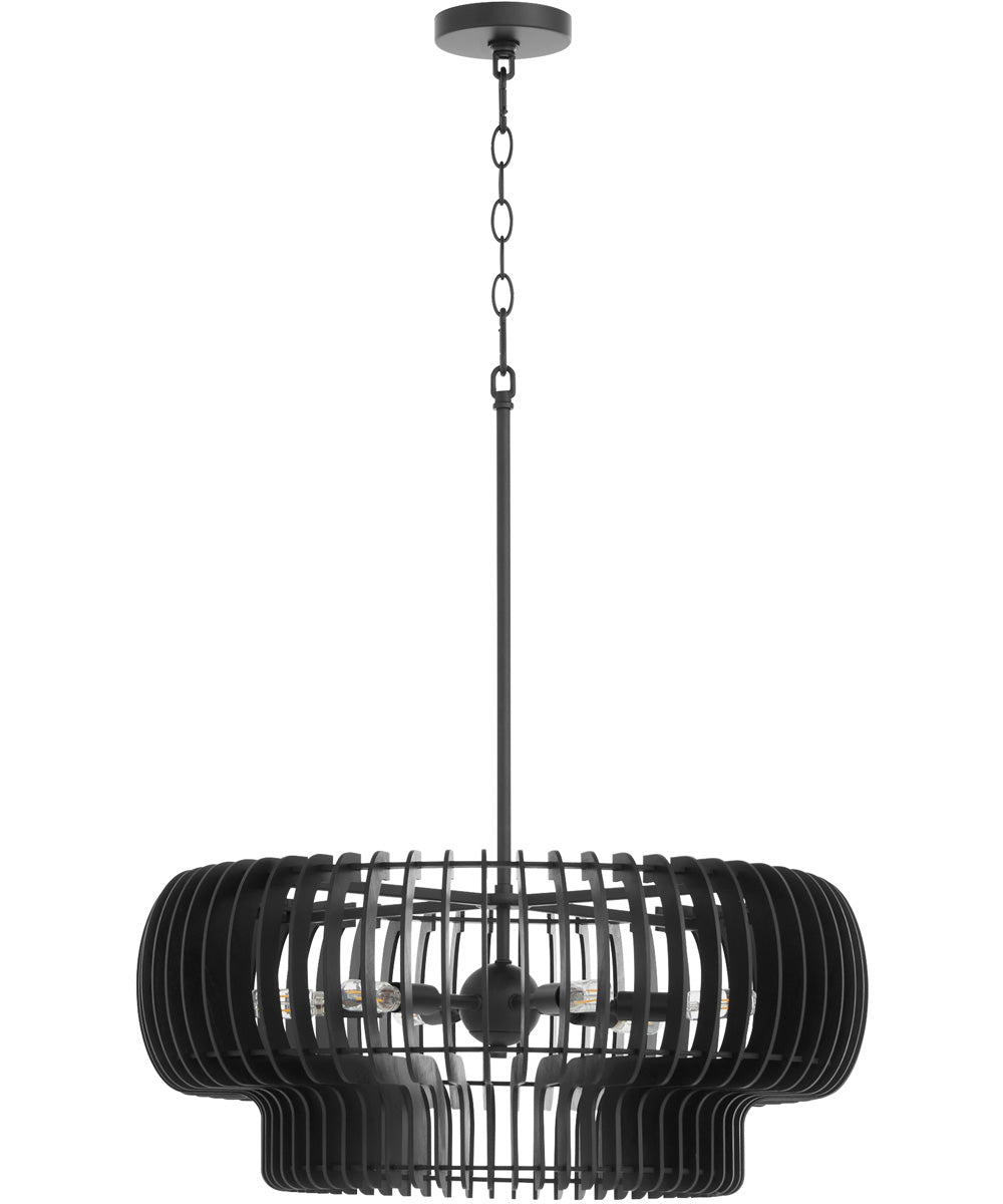 Harrelson 6-light Pendant Matte Black