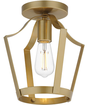 Arden Single Pendant / Semi Flush Natural Aged Brass