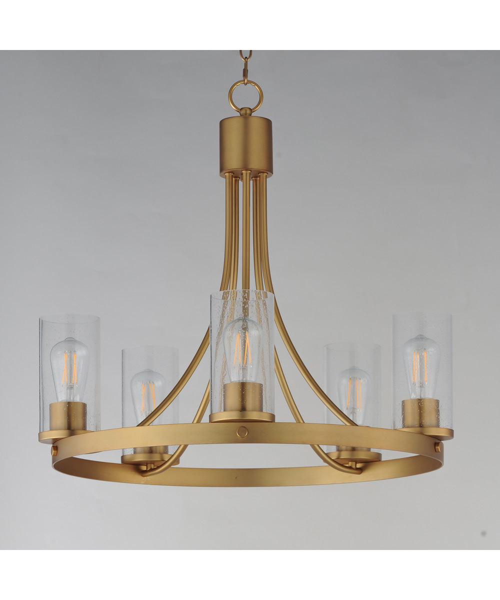 Livingston 5-Light Chandelier Natural Aged Brass