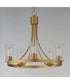 Livingston 5-Light Chandelier Natural Aged Brass