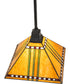 13" Square Prairie Corn Pendant