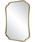 Athena Brushed Brass Mirror