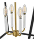 Tate 4-Light Large Pendant in Black