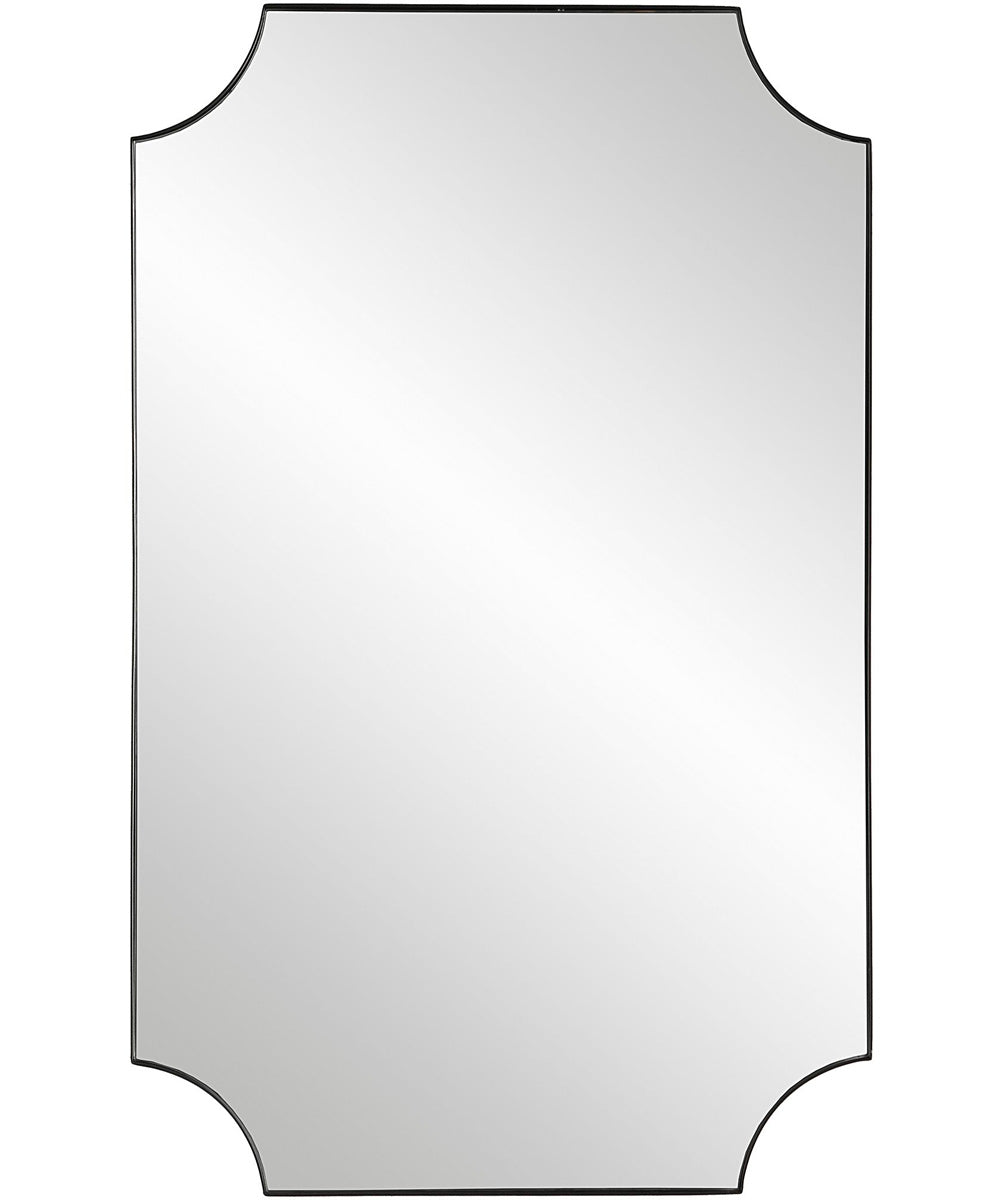 20x32" Wall Mirror in Satin Black