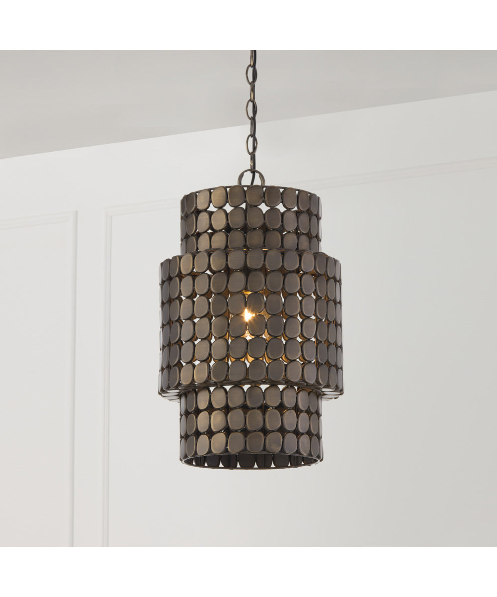 Eliana 1-Light Pendant Dark Brass