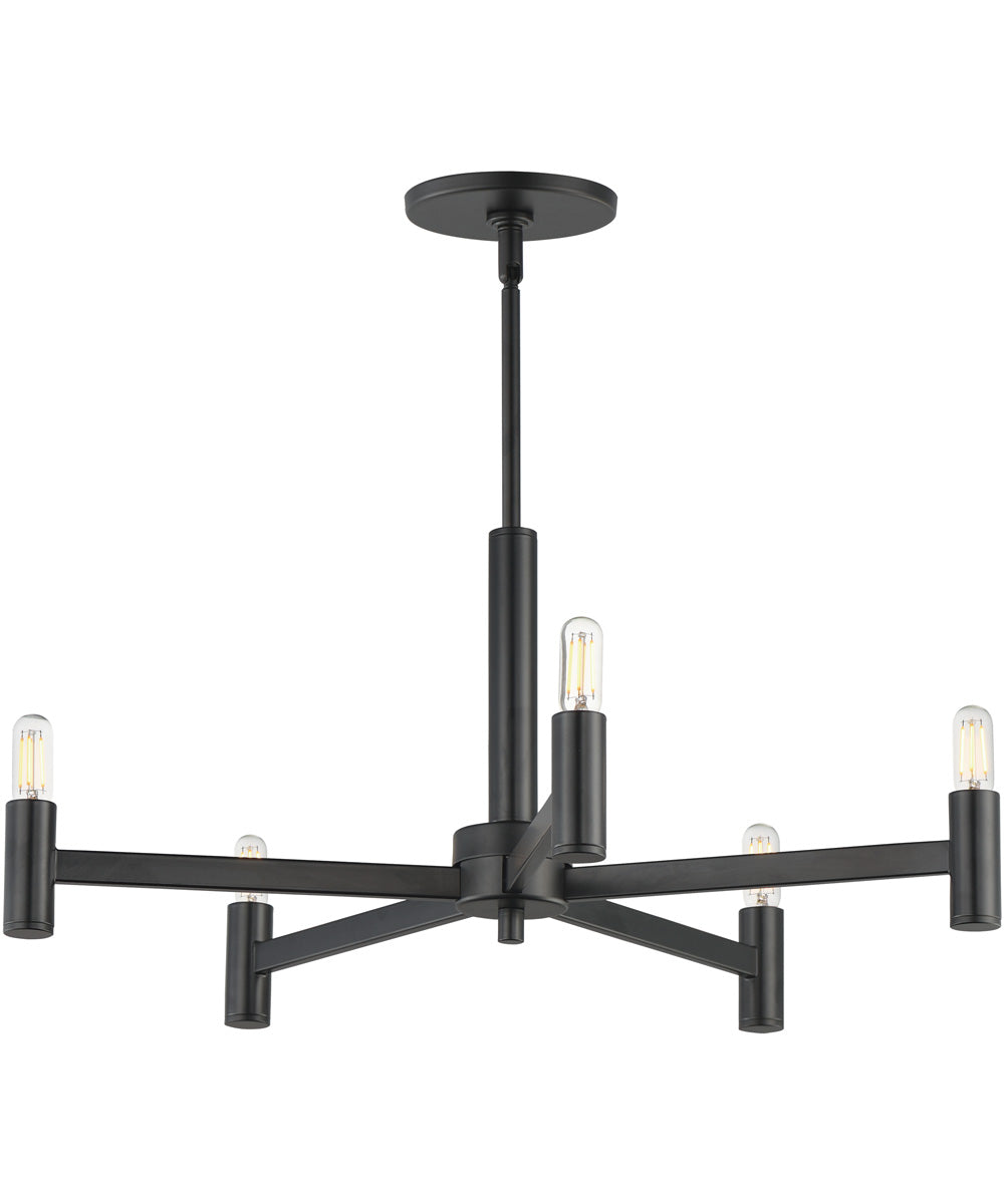 Emana 5-Light Chandelier Black