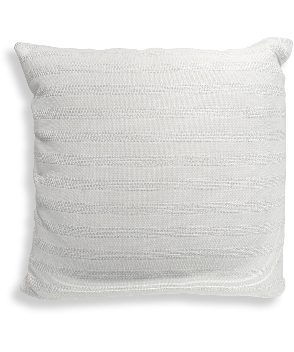 Basket Stripe Ivory Outdoor Pillow