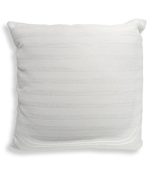 Basket Stripe Ivory Outdoor Pillow