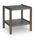 Kallenny Rectangular End Table Brown/Gray