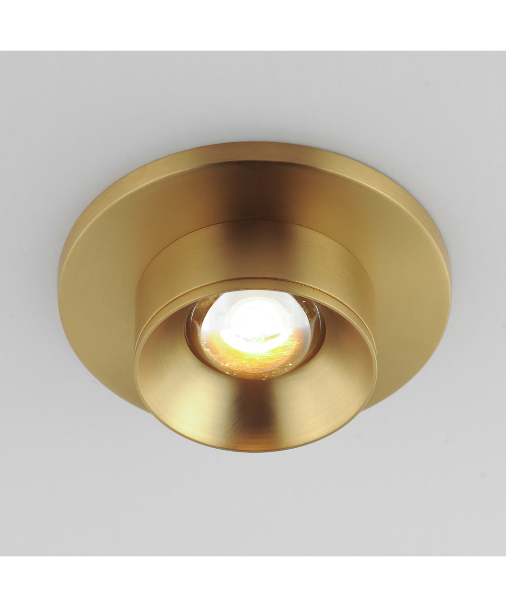Caldera LED Flush Mount Natural Aged Brass