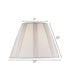 7x17x12 White Linen French Drape Hardback Empire Lampshade